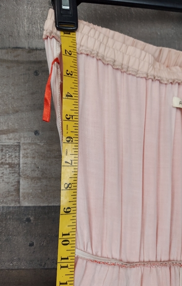 Arden B. Orange and Cream Strapless Maxi Dress - Picture 12 of 12